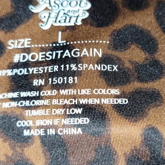 Women's Leopard Print Ascot and Hart Leggings NWT - Picture 10 of 10